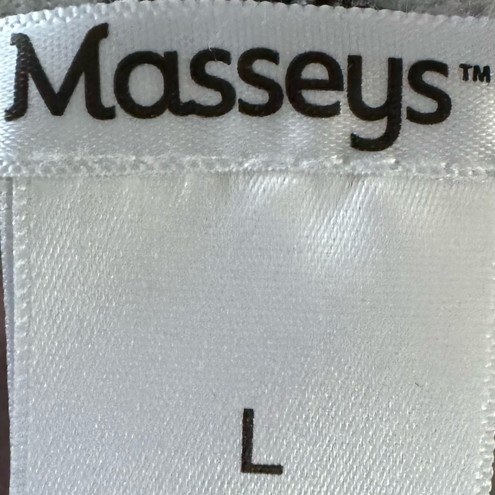 MASSEYS Women’s Whimsical Garden Hoodie Black Floral Knit Sweater Size Large - Picture 6 of 9